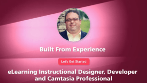 Second demo reel showing eLearning instructional design, development using Camtasia
