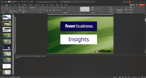 PowerPoint-Storybaord Screen Capture of the final project for Fiverr Business vs Fiverr Marketplace