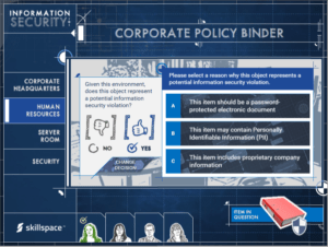 Walkthrough of an InfoSec eLearning course built using Articulate Storyline 360