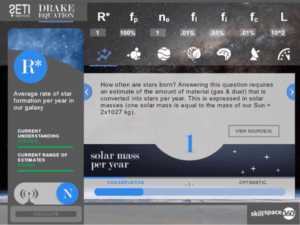 eLearning example of how to use Drake's Formula