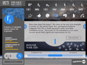 eLearning example of how to use Drake's Formula