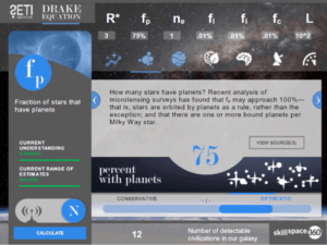eLearning example of how to use Drake's Formula