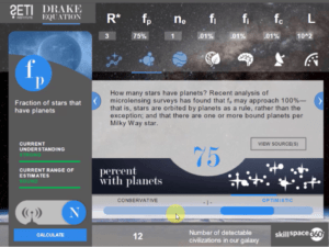 eLearning example of how to use Drake's Formula