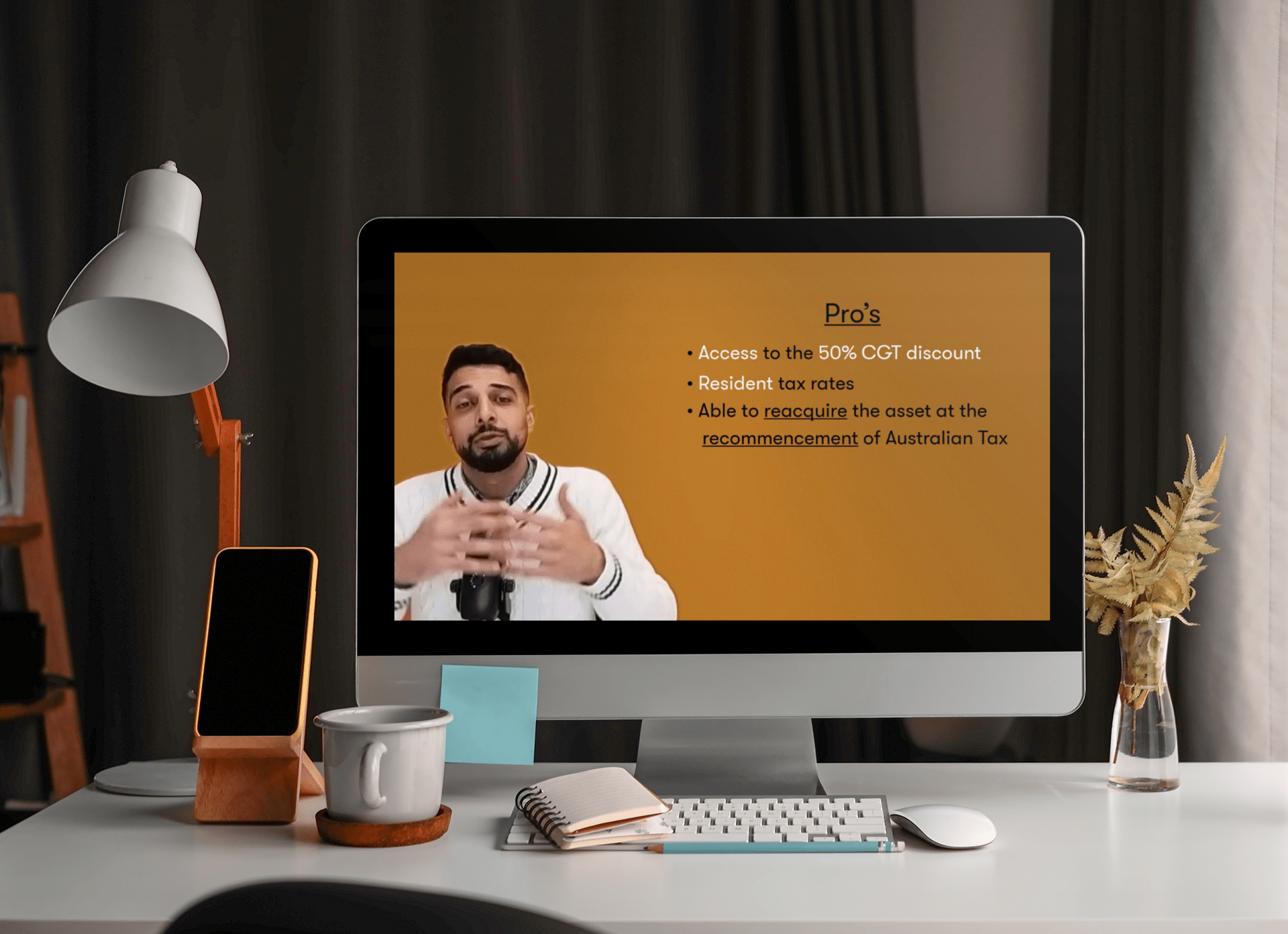 Narrated with motion graphics